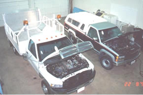 Vehicle bays for drive-in service