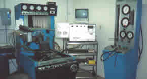 Bacharach Test Bench with Positive Displacement Flow Meter